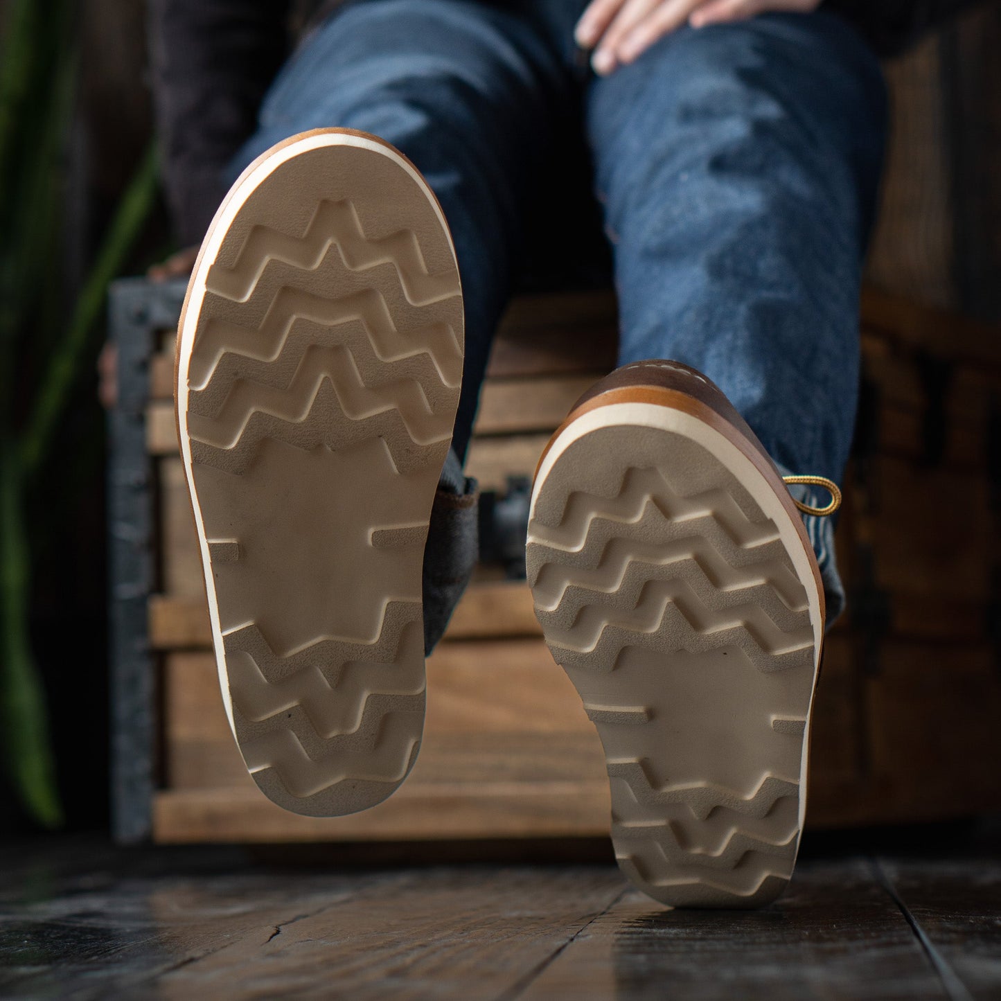 Moc-Toe Shoes (Vintage Brown) Goodyear Welted