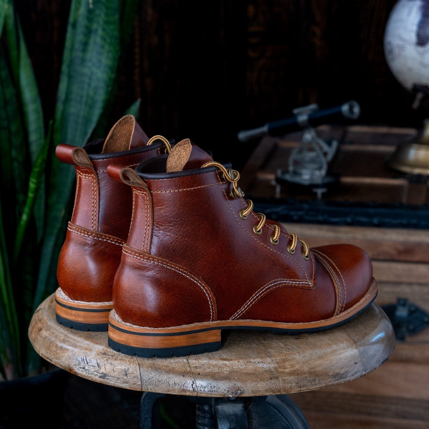 Women Ranger Boots (Saddle Tan) Goodyear Welted