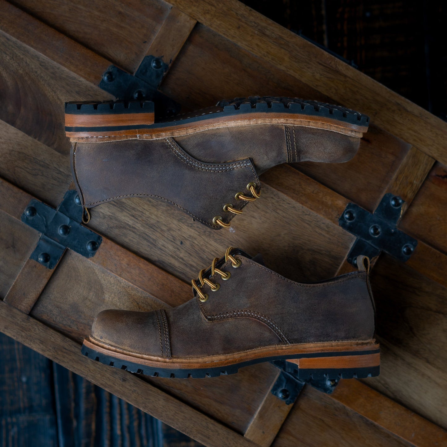 Ranger Toe-cap Shoe (Vintage Brown)