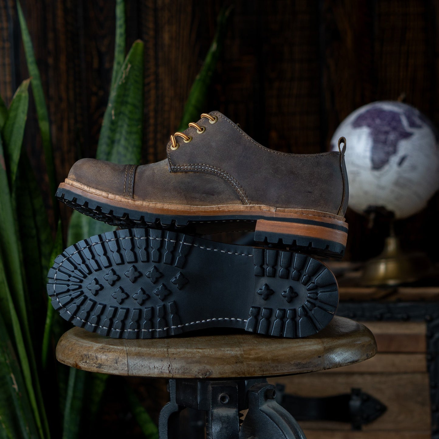 Ranger Toe-cap Shoe (Vintage Brown)