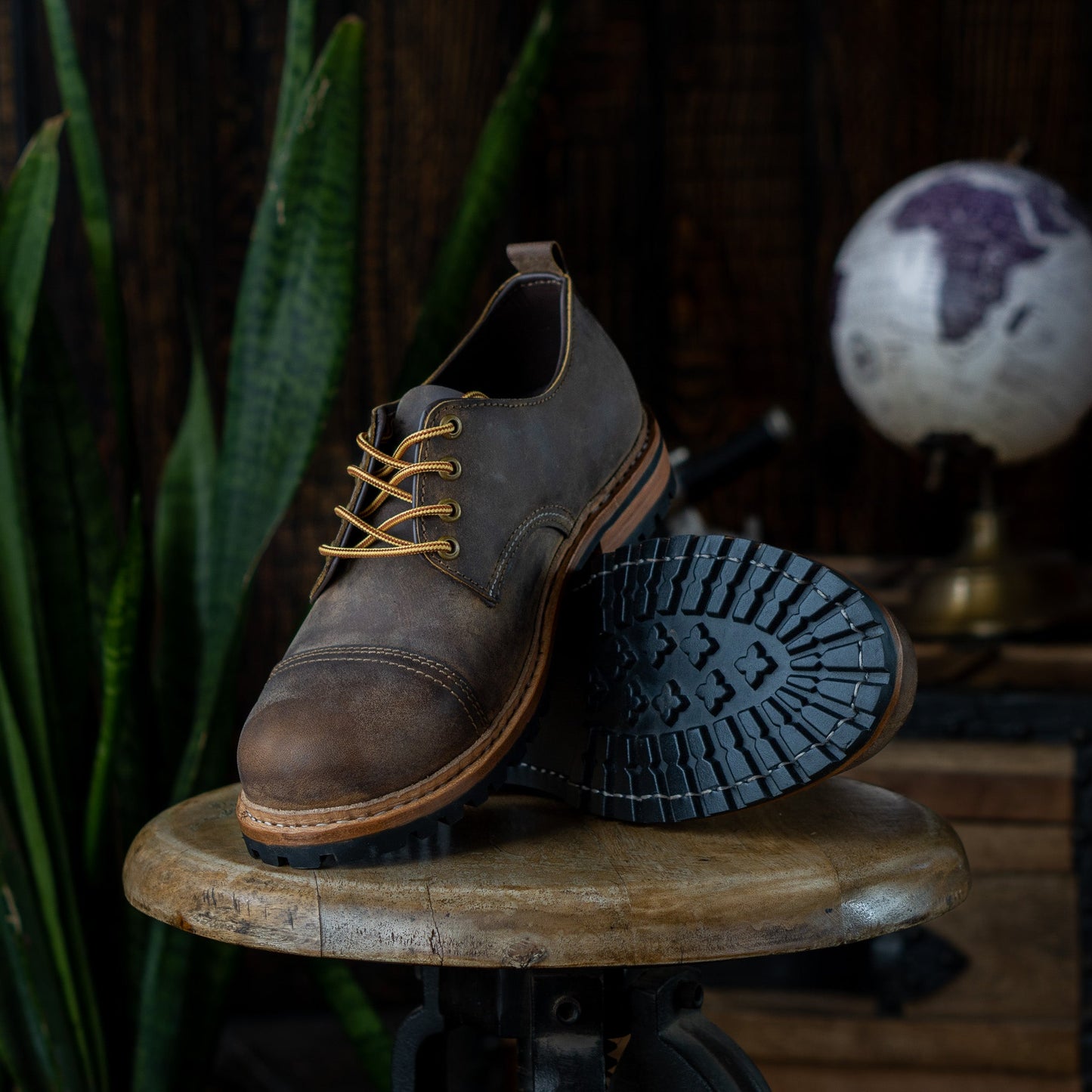 Ranger Toe-cap Shoe (Vintage Brown)