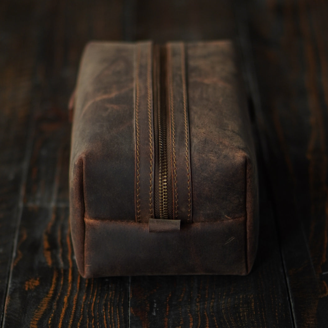 Portland Dopp Kit (Vintage brown)