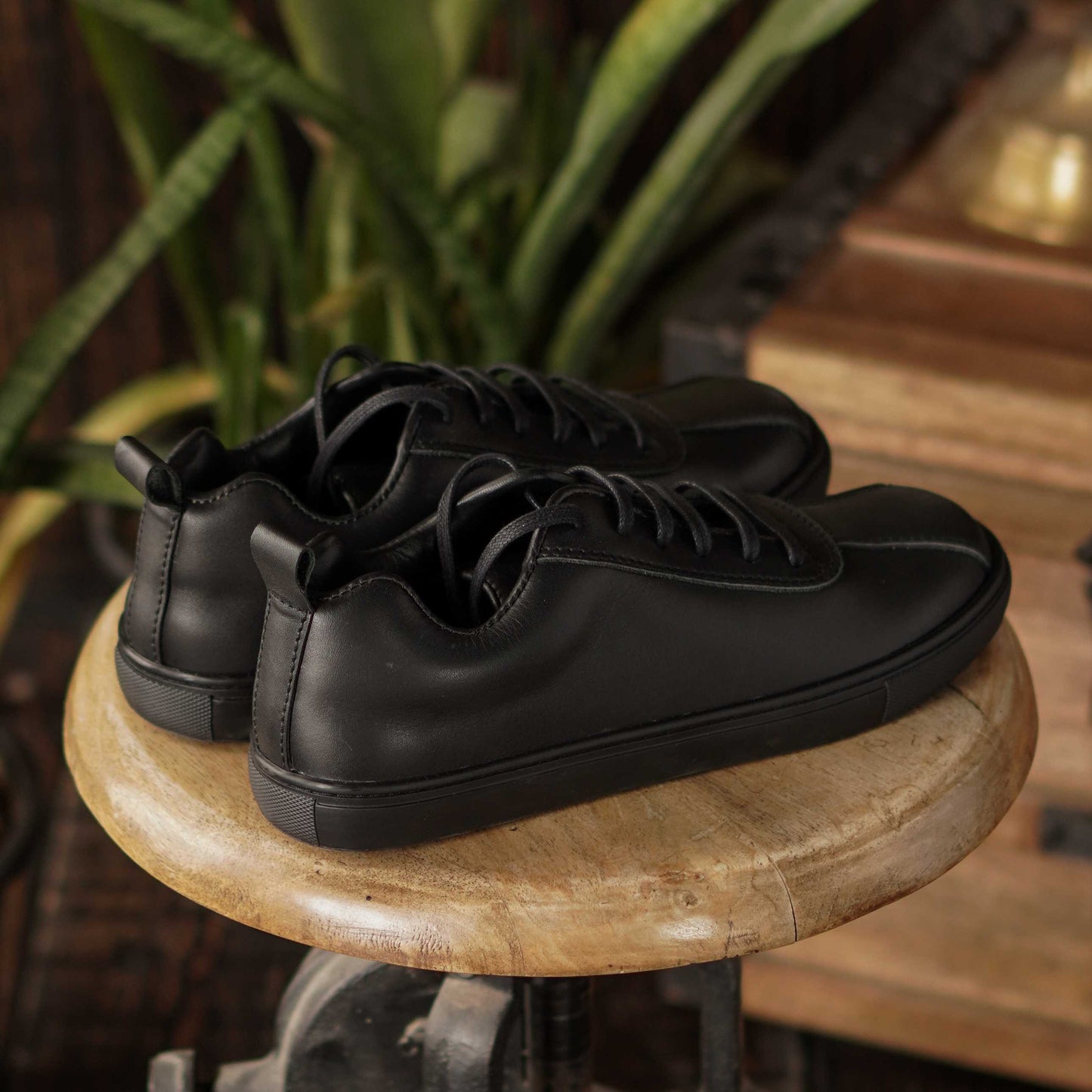 Austin Low Top Sneakers (Raven Black)