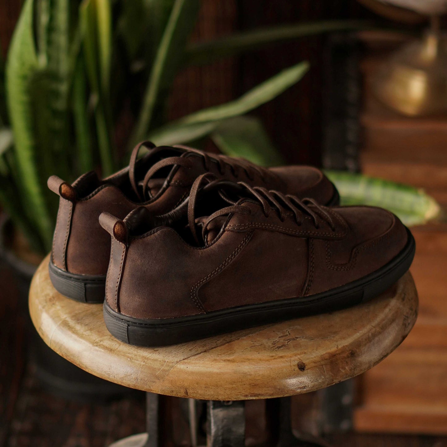 Brooklyn Low Top Sneakers (Vintage Brown)