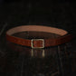 Women leather belt in tan color