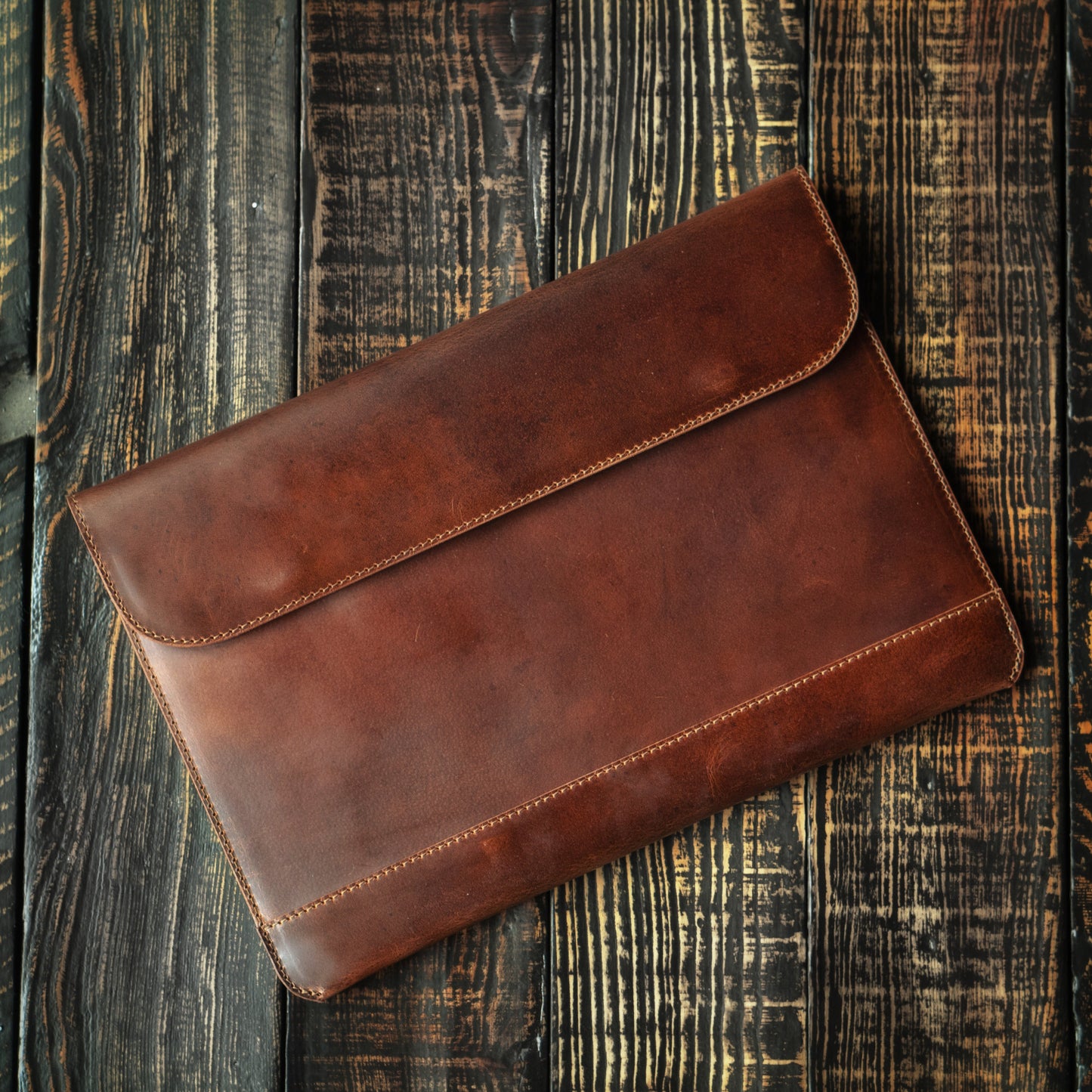 Austin Laptop Sleeve (Saddle Tan)
