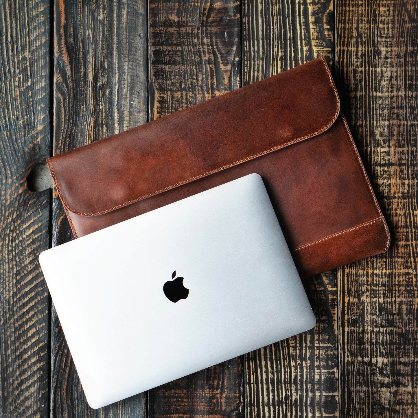 Austin Laptop Sleeve (Saddle Tan)