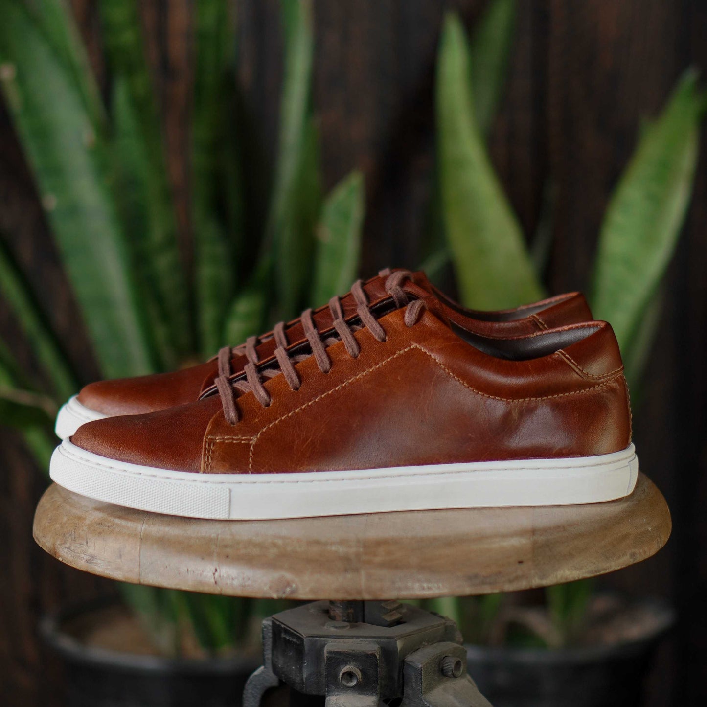 Manhattan Low Top Sneakers (Saddle Tan)