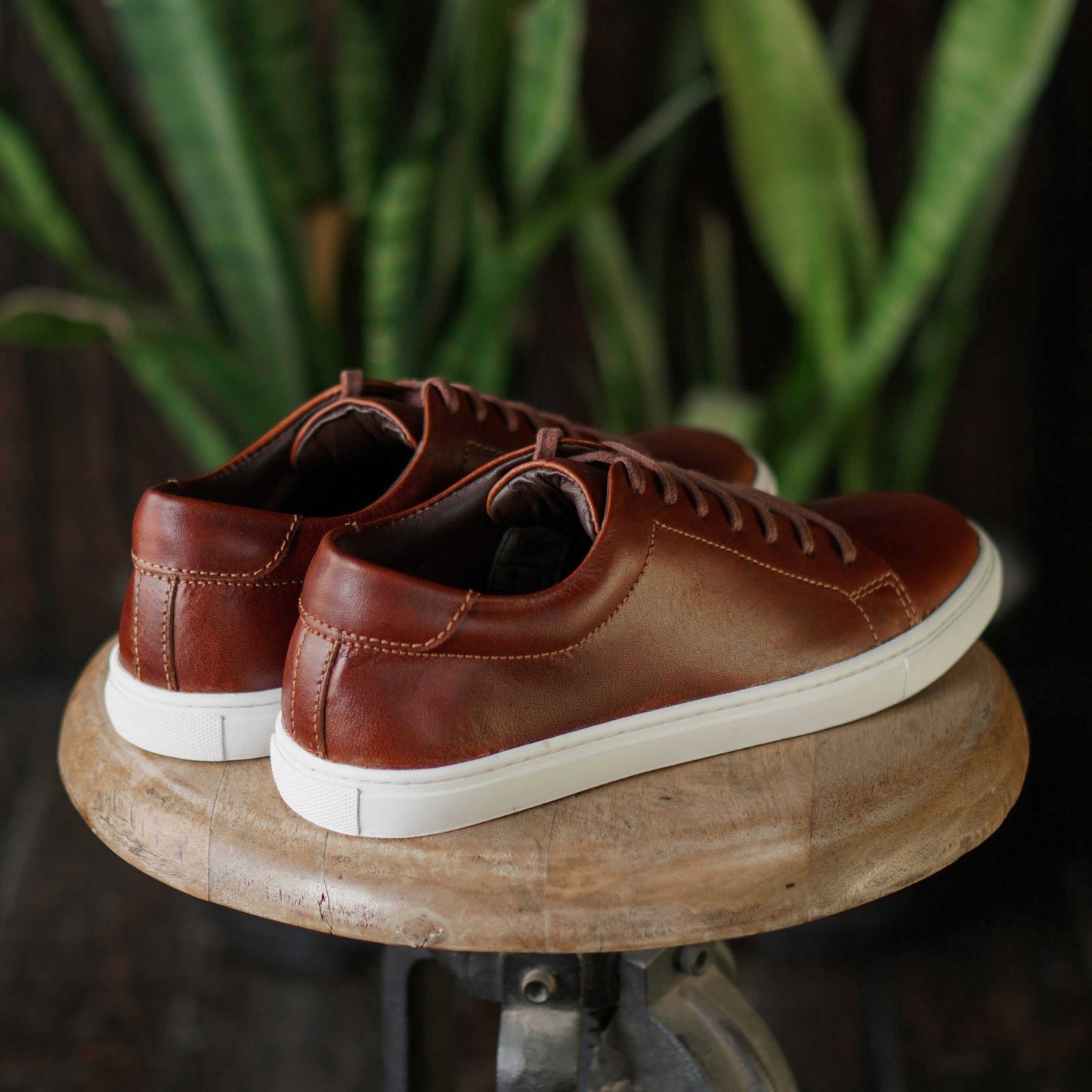 Manhattan Low Top Sneakers (Saddle Tan)