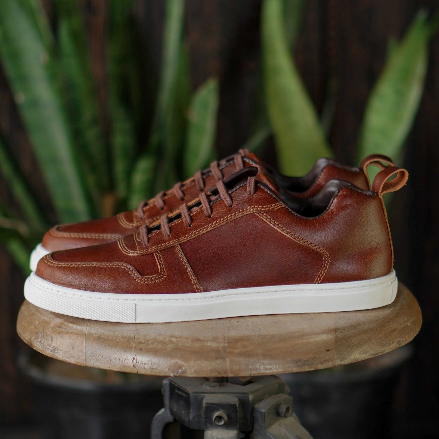 Brooklyn Low Top Sneakers (Saddle Tan)