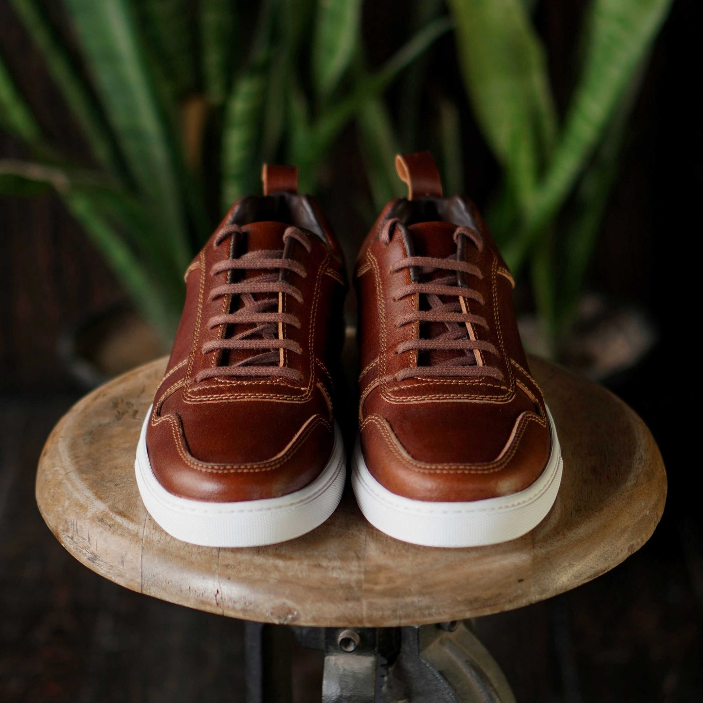 Brooklyn Low Top Sneakers (Saddle Tan)