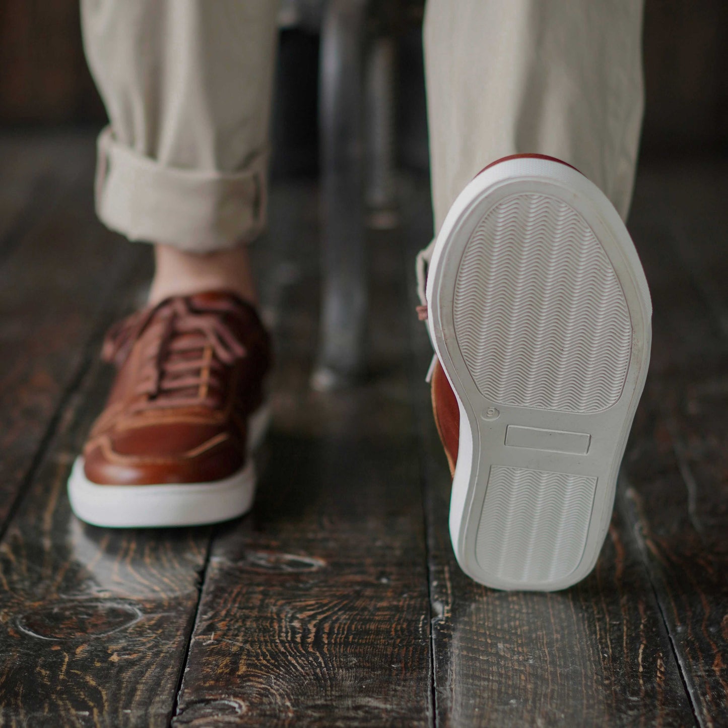 Brooklyn Low Top Sneakers (Saddle Tan)
