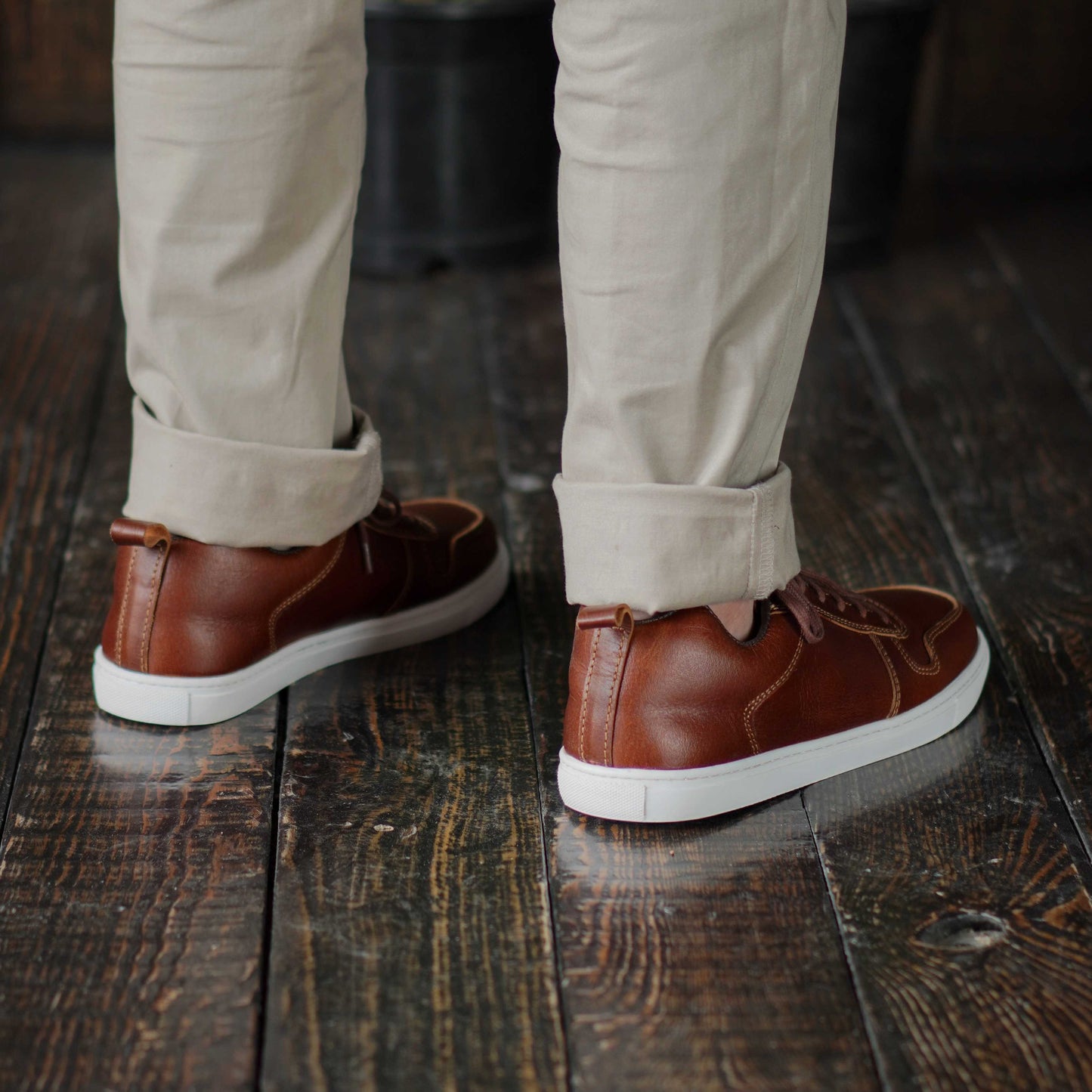 Brooklyn Low Top Sneakers (Saddle Tan)