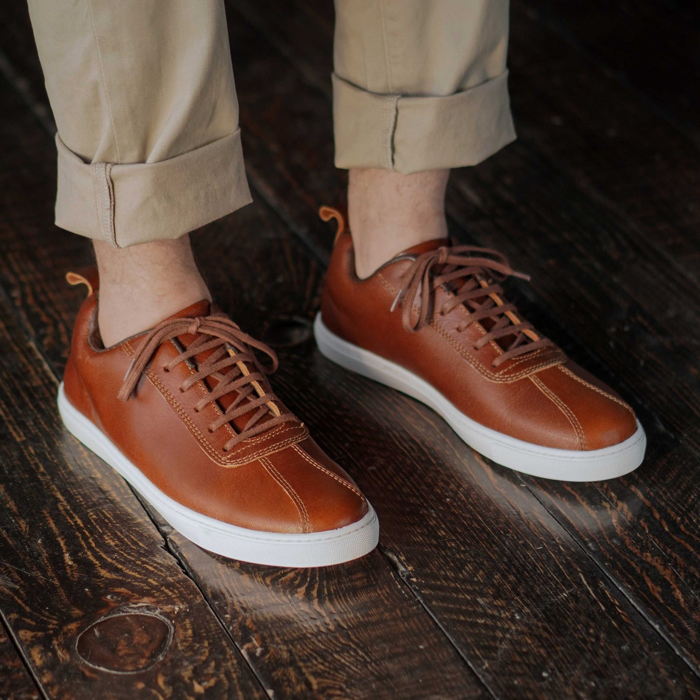 Austin Low Top Sneakers (Saddle Tan)