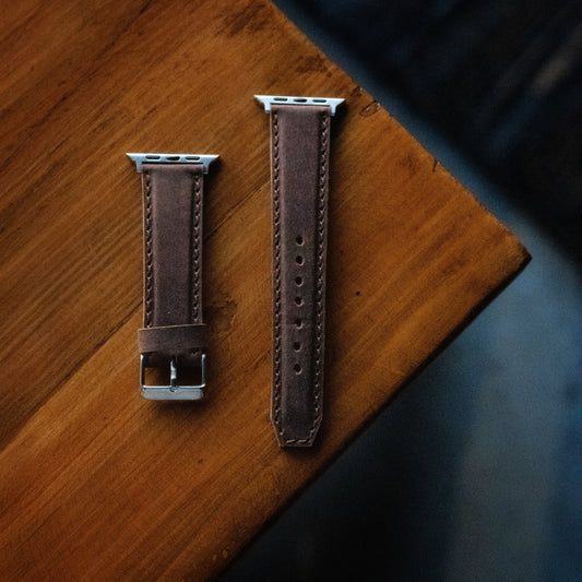 Legacy Apple Watch Leather Strap (Vintage Brown)