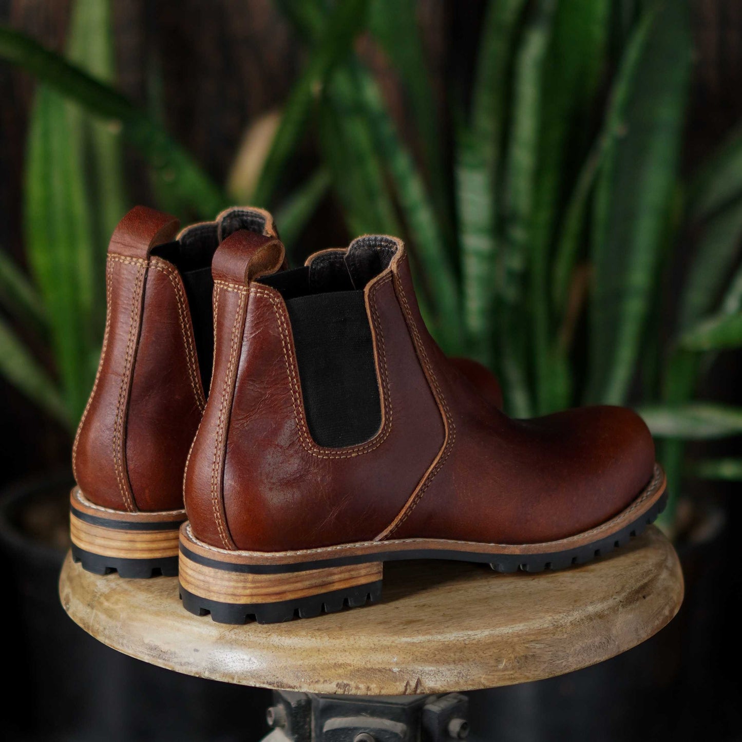 Chelsea Explorer Leather Boots 6" (Saddle Tan) Goodyear Welted
