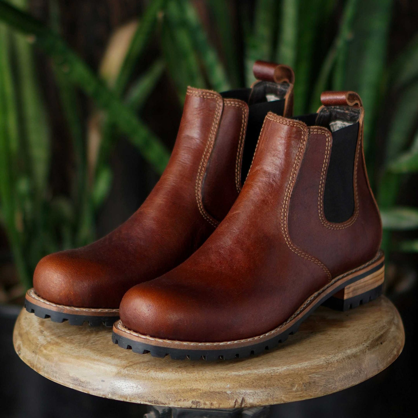 Chelsea Explorer Leather Boots 6" (Saddle Tan) Goodyear Welted
