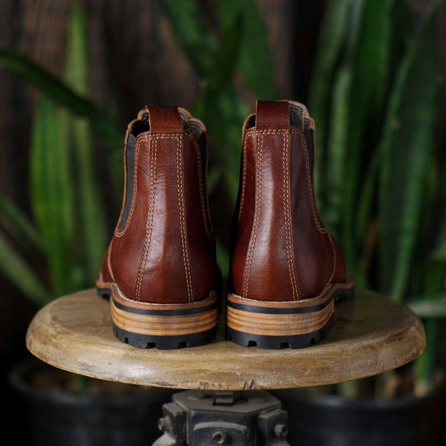 Chelsea Explorer Leather Boots 6" (Saddle Tan) Goodyear Welted