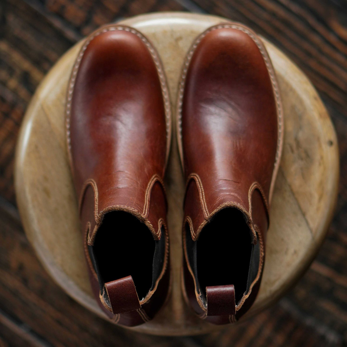 Chelsea Explorer Leather Boots 6" (Saddle Tan) Goodyear Welted