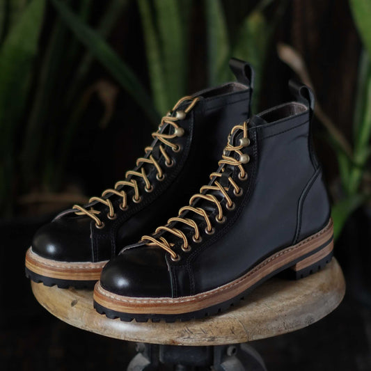 Monkey Explorer Boots 6" (Raven Black) Goodyear Welted