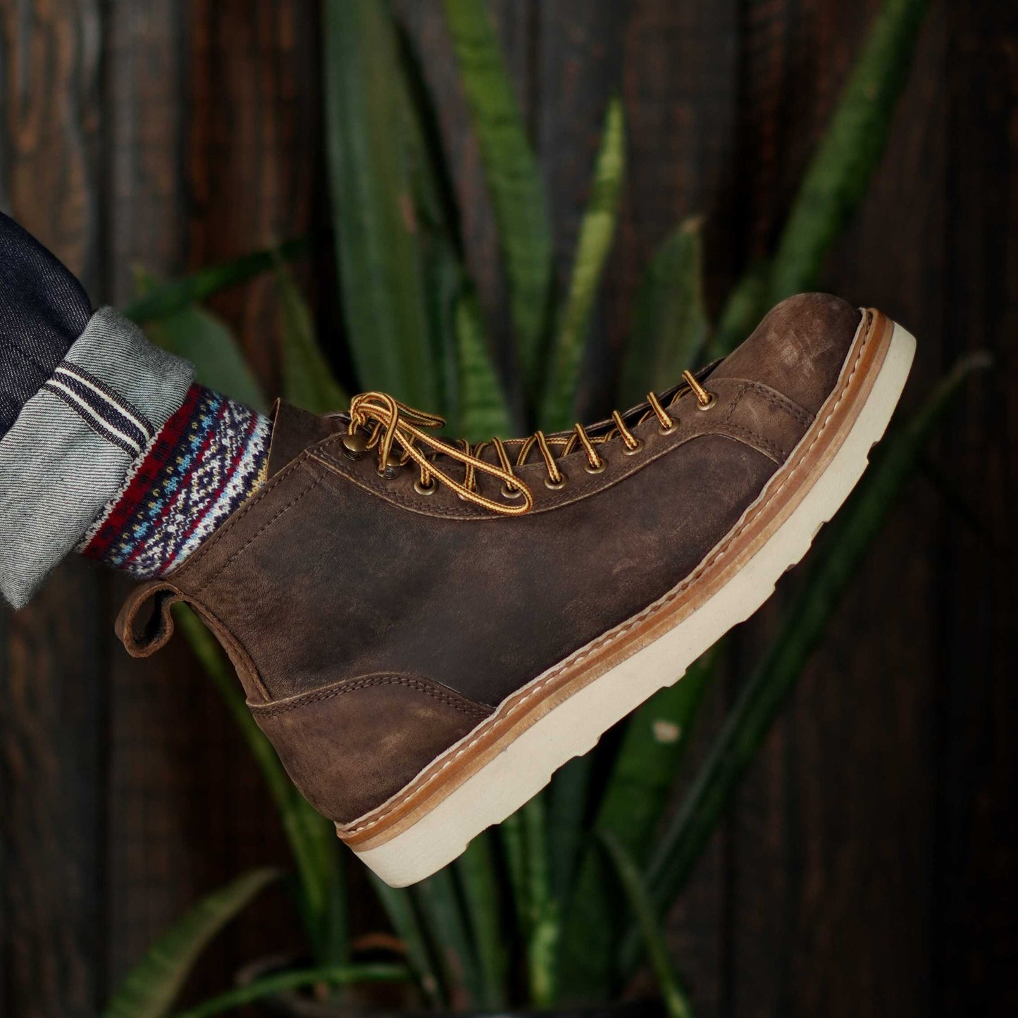 Monkey Boots 6" (Vintage Brown) Goodyear Welted