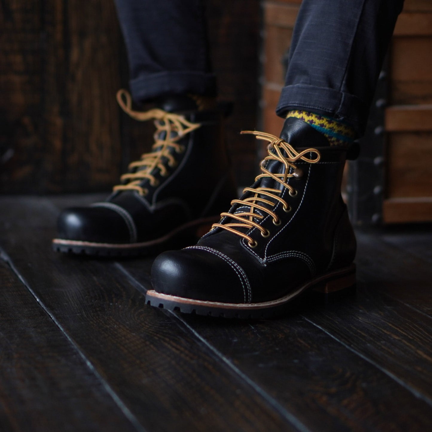Ranger Boots 6" (Raven Black) Goodyear Welted