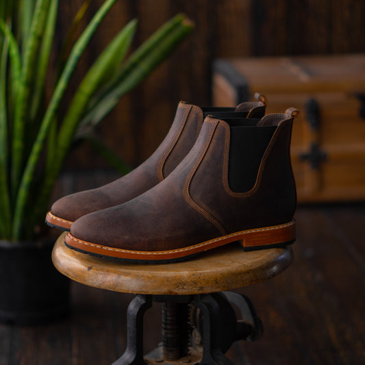 Chicago Chelsea Boots 6" (Vintage Brown) Goodyear Welted