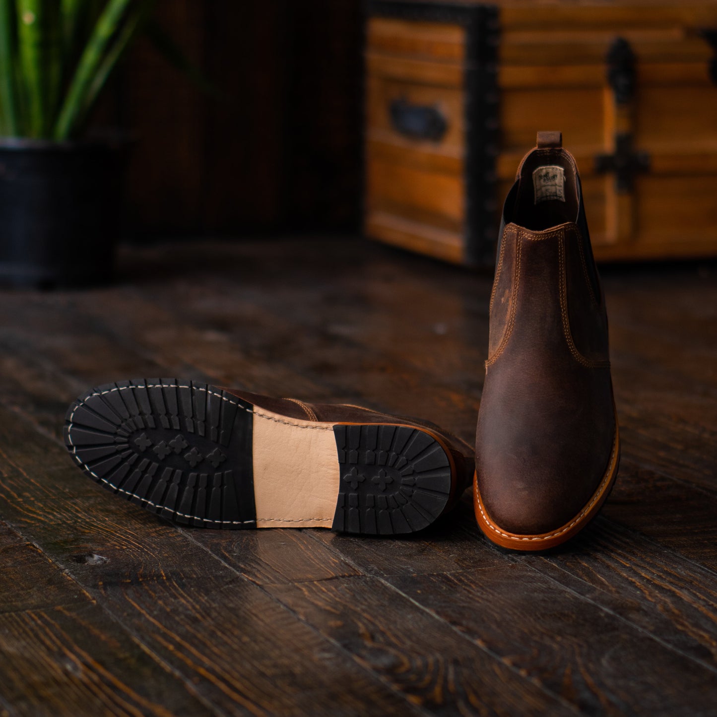 Chicago Chelsea Boots 6" (Vintage Brown) Goodyear Welted