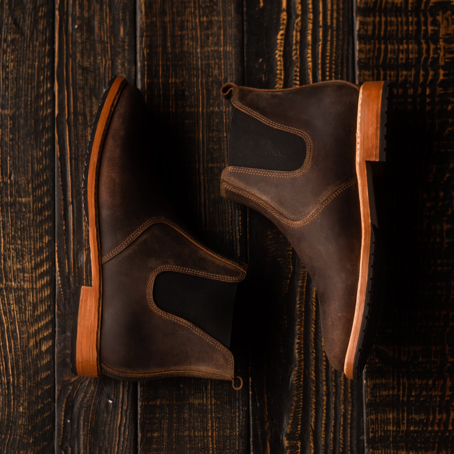 Chicago Chelsea Boots 6" (Vintage Brown) Goodyear Welted