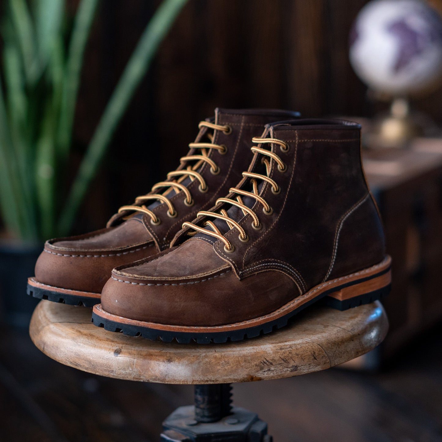Moc-Toe Explorer boots 6" (Vintage Brown) Goodyear Welted