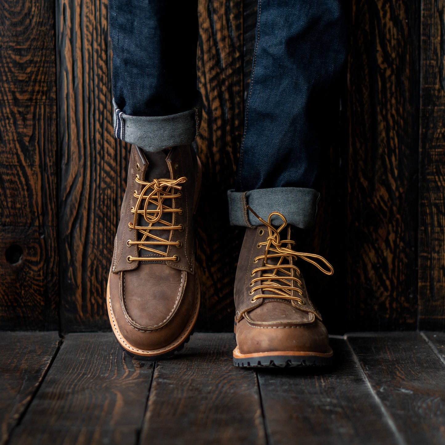 Moc-Toe Explorer boots 6" (Vintage Brown) Goodyear Welted