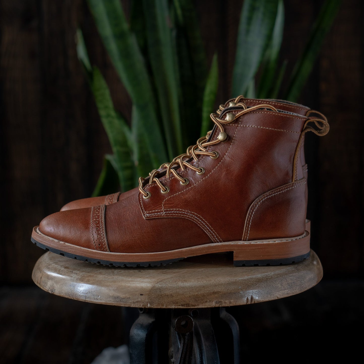 Legacy Toe Cap Boot 6" (Saddle Tan) Goodyear Welted