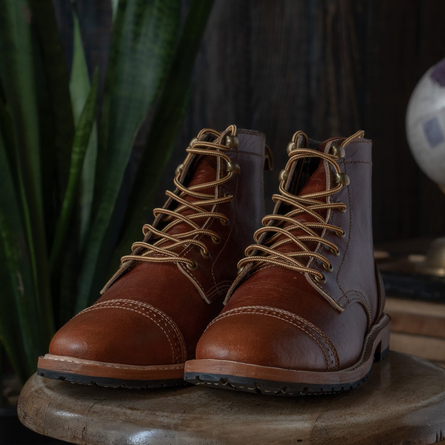 Legacy Toe Cap Boot 6" (Saddle Tan) Goodyear Welted