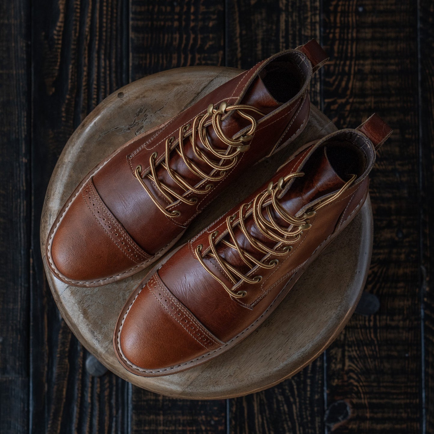 Legacy Toe Cap Boot 6" (Saddle Tan) Goodyear Welted