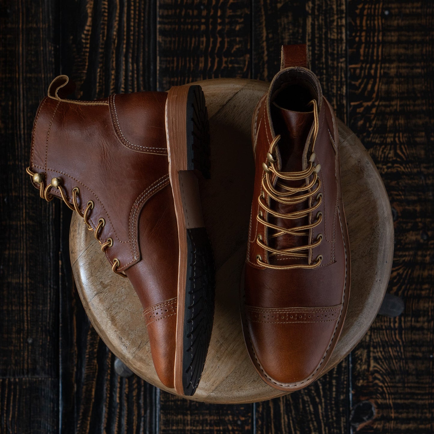 Legacy Toe Cap Boot 6" (Saddle Tan) Goodyear Welted