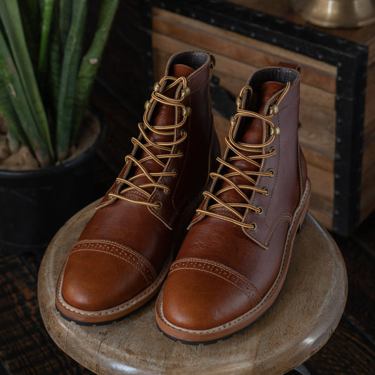 Legacy Toe Cap Boot 6" (Saddle Tan) Goodyear Welted