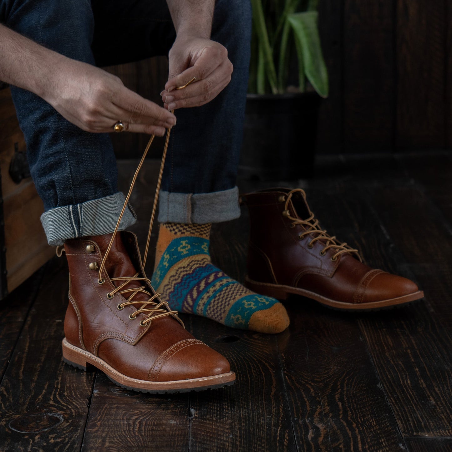 Legacy Toe Cap Boot 6" (Saddle Tan) Goodyear Welted