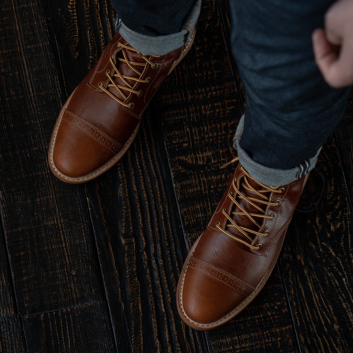 Legacy Toe Cap Boot 6" (Saddle Tan) Goodyear Welted