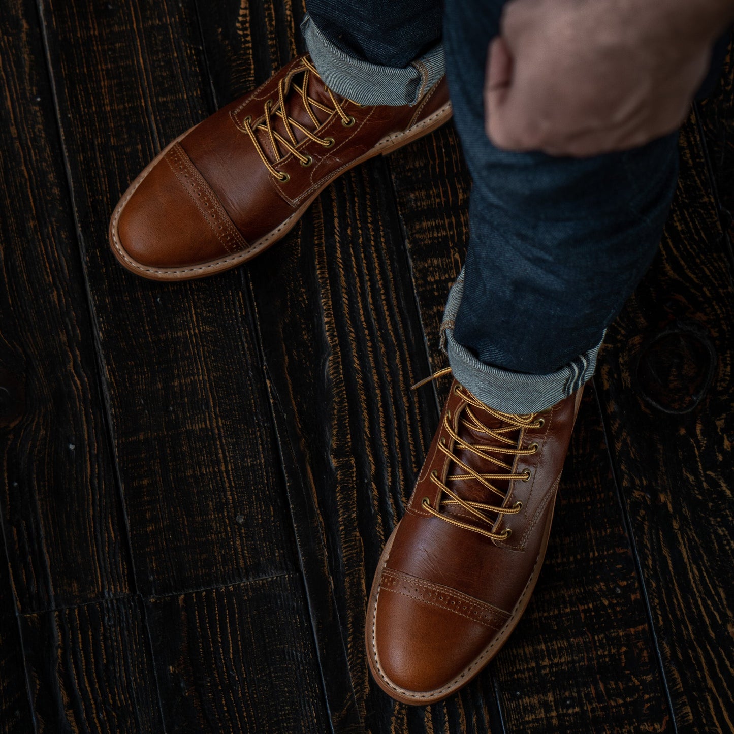 Legacy Toe Cap Boot 6" (Saddle Tan) Goodyear Welted